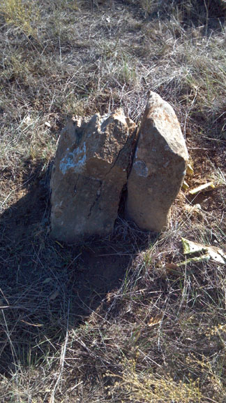 Stone mound in Stephens County